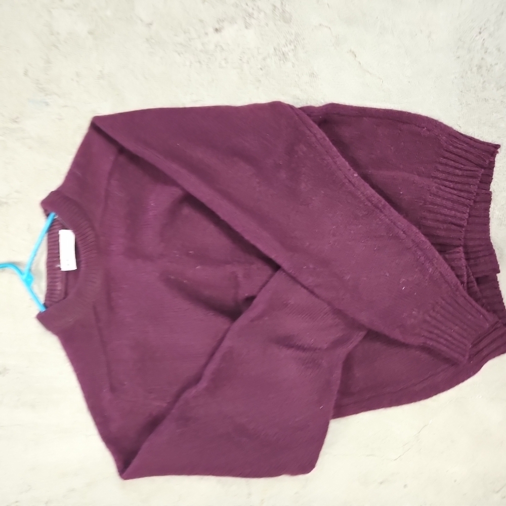 men's Burgundy Sweater Vintage st Bernard Made In italy